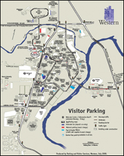 thumbnail of Western campus visitor parking map