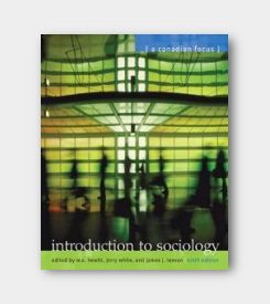 Introduction to Sociology: A Canadian Focus 9th ed. -cover